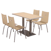 伟樽餐桌长盘120*60*75cm+椅子*4套