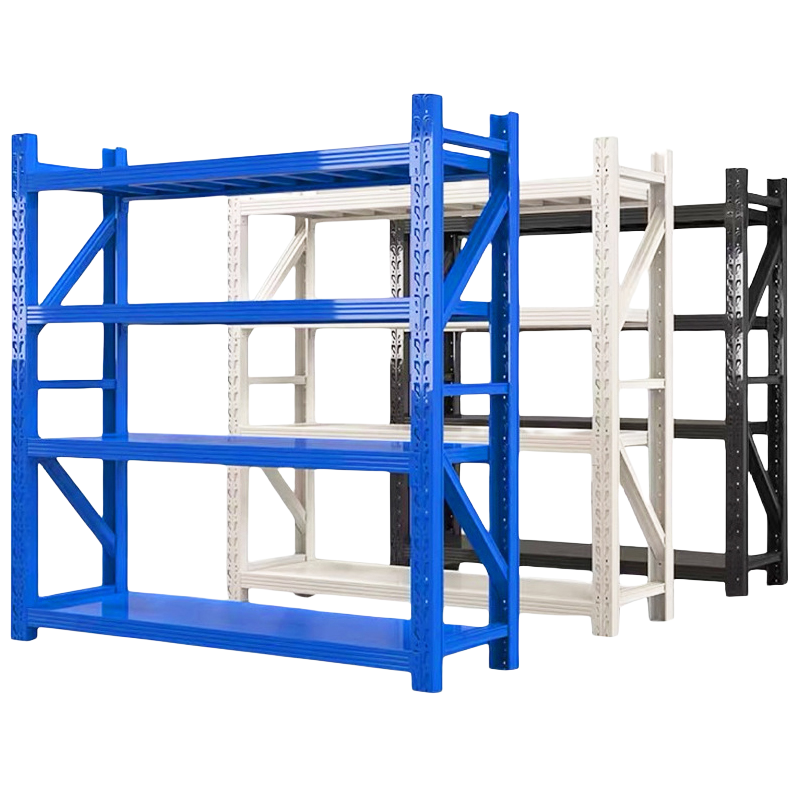 易企采 四层蓝色200*60*200CM副架/每层承重200KG 仓储货架仓库储物置物架工厂多层收纳快递货架