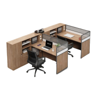 攸形职员桌280*150*110cm含椅套