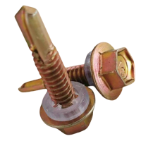 vzi 自攻燕尾螺钉带塑料垫圈 ST5.5×70 100个 包