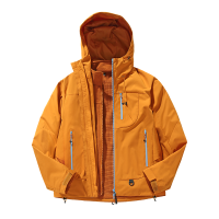 渔人船长冬季时尚户外情侣款冲锋衣男女三合一防风保暖可拆卸连帽两件套