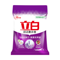立白超洁薰衣香洗衣粉1kg易漂无残留3倍洁净力不伤衣更柔顺yz