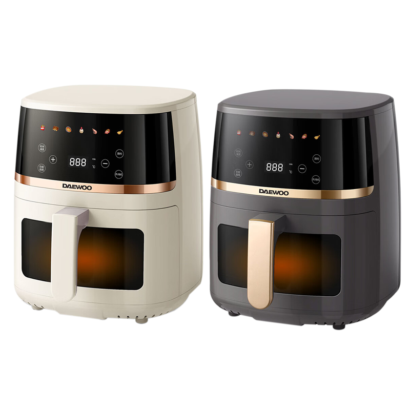 大宇空气炸锅家用5L大容量可视智能触控电烤炉DYKZ-5013E(颜色随机)