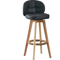 鑫龙悦椅子吧台椅原木架把