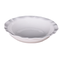 珑伽辛 白色陶瓷荷口碗酸菜鱼碗 12英寸/个