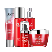 OLAY玉兰油大红瓶套装 新生塑颜护肤品(大红水+乳液+面霜+精华)女补水保湿紧致滋润肌肤正品