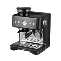 大宇咖啡机家用商用研磨一体式小型半自动咖啡机布朗黑DY-KF22C