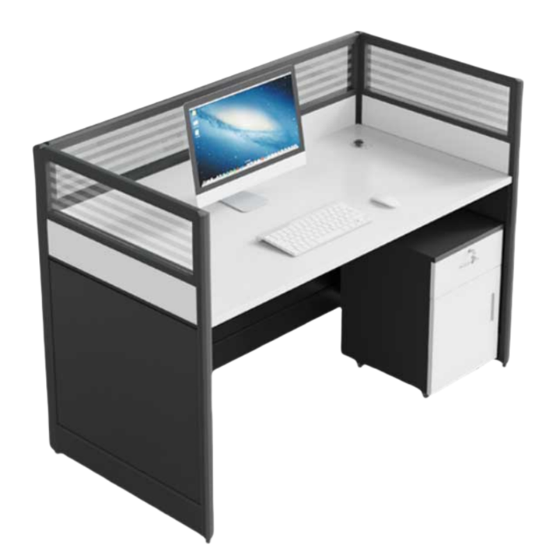 铭思达职员办公桌单人位含柜套