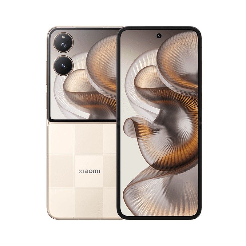 Xiaomi MIX Flip2小折叠屏手机 4.01 英寸超大外屏 徕卡光学影像 格子金 12GB+256GB