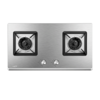 华帝(vatti) 燃气灶 单灶具 灶台双眼灶 燃气灶嵌入式灶 台嵌两用 4.8kW不锈钢天然气灶 i10064A