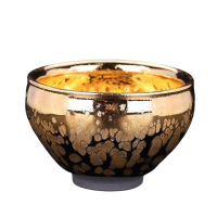 豪峰鎏金缘轩金盏将军杯150ml鎏金工艺主人品茗杯DP02214