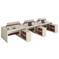 铭思达屏风工位3.6米六人位张