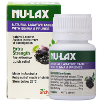 NuLax加强版西梅味乐康片40粒/瓶装 澳洲进口膳食纤维/果蔬纤维 排宿便滋润肠胃 香港/保税随机发