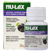 NuLax加强版西梅味乐康片40粒/瓶装 澳洲进口膳食纤维/果蔬纤维 排宿便滋润肠胃 香港/保税随机发