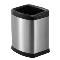 珂美芙 方形无盖直投式垃圾桶 5L 个