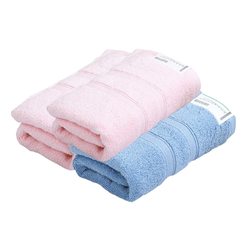 洁丽雅毛巾三条装吸水透气素然春浅方巾W1214(颜色随机)