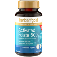 保税发-HerbsofGold和丽康活性叶酸备孕中老年孕妇澳洲原装进口正品维生素