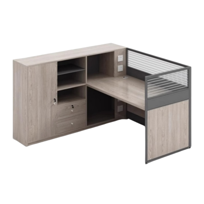 攸形办公桌140*150*110cm张