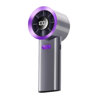 海亚森M1C98高速无刷100档小风扇深空灰