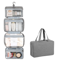 海亚森M1C81 四折干湿分离洗漱包灰色