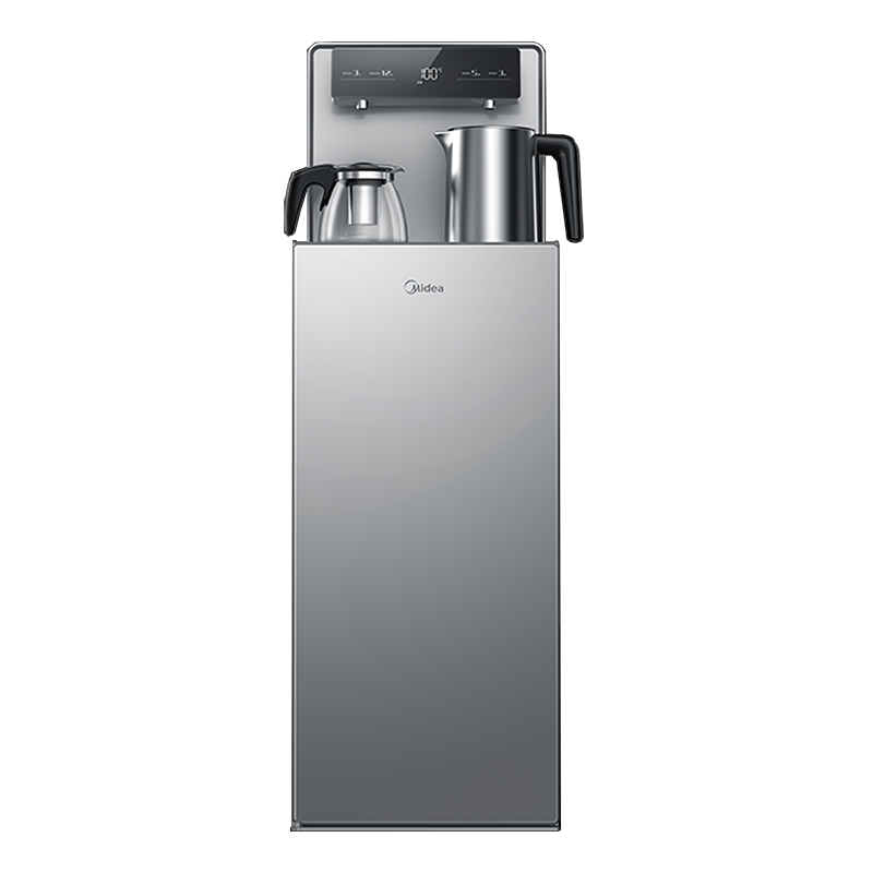美的(Midea)茶吧机 饮水机家用 茶吧柜饮水机一体 高端客厅办公下置式 触控数显屏 YR1906S-X[钢化玻璃门]