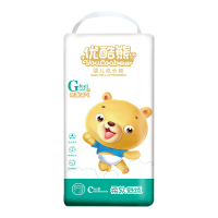 优酷熊乐享系列婴儿拉拉裤XL44片(9kg-13k)加大码L/XXL/XXXL男女宝宝干爽尿不湿超薄透气学步裤