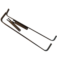 沐雨栖 浴室毛巾架 60cm长双杆 套