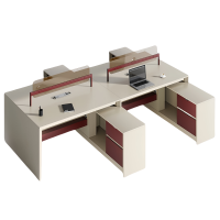 铭思达屏风工位2.8米四人位张