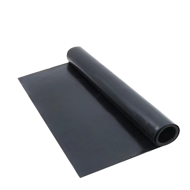 伟鹏双兴 工业橡胶板绝缘耐磨黑胶皮 1mm(1米*27米 *50公斤)卷