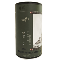 朴真绿茶朴实200g 桶