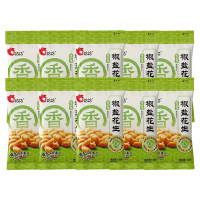 洽洽香花生仁香酥脆微咸适口小吃炒货休闲零食包椒盐味130g*10袋