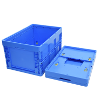 堇柏 折叠周转箱 蓝色个