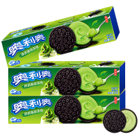 奥利奥冰淇淋夹心抹茶味夹心饼干97g*3盒 独立包装下午茶糕点点心