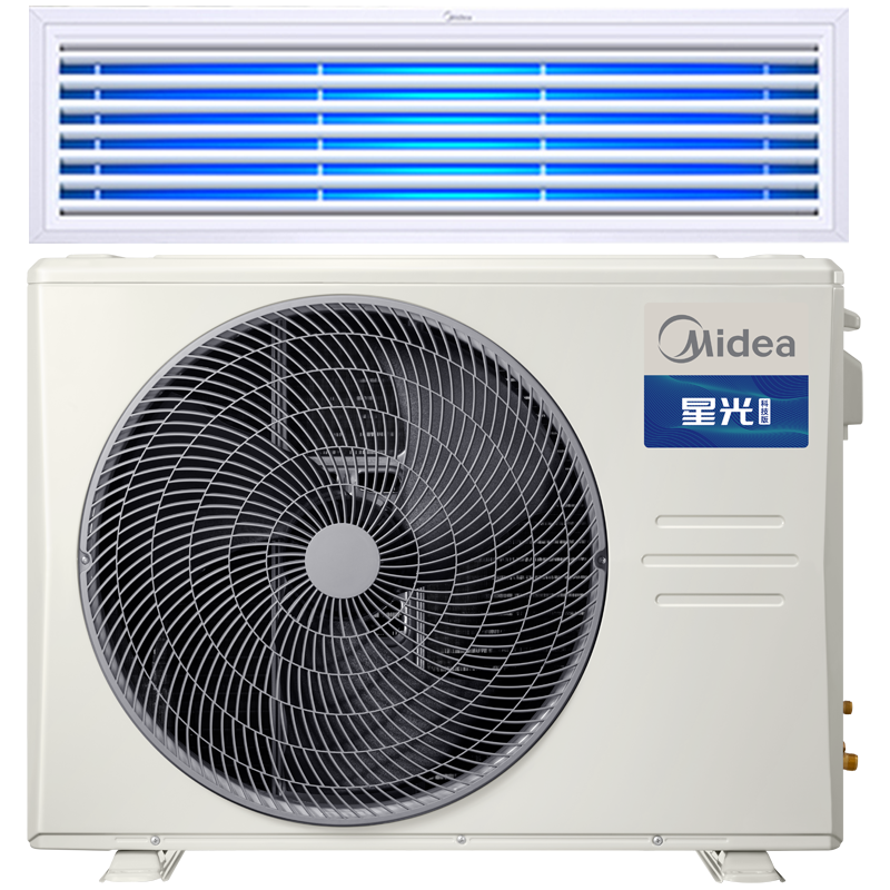 Midea/美的 星光科技版全直流变频风管机一拖一1.5匹美的家用中央空调KFR-35T2W/B3N8-XG(1)Ⅲ