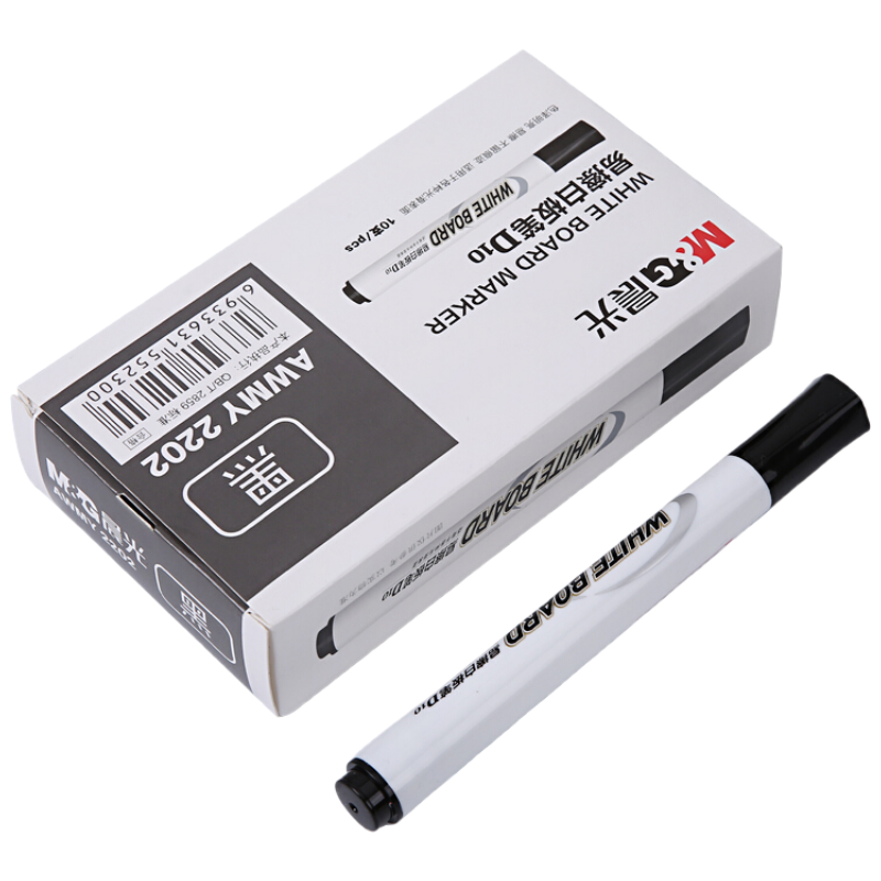 爱好 7181 红色 可加墨式 白板笔 12支/盒 1盒装