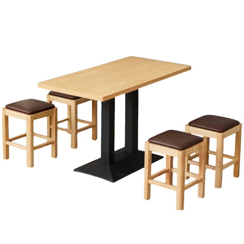 豫龙都 食堂餐桌 一桌四椅 套