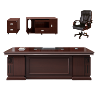 豫龙都办公桌+双柜+椅子1.6m套