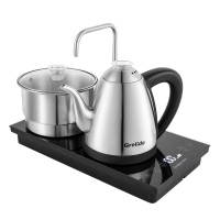 格来德(Grelide) 108ET1 烧水壶自动上水电热水壶茶台快速烧水 316L不锈钢0.8L小容量 带煮锅