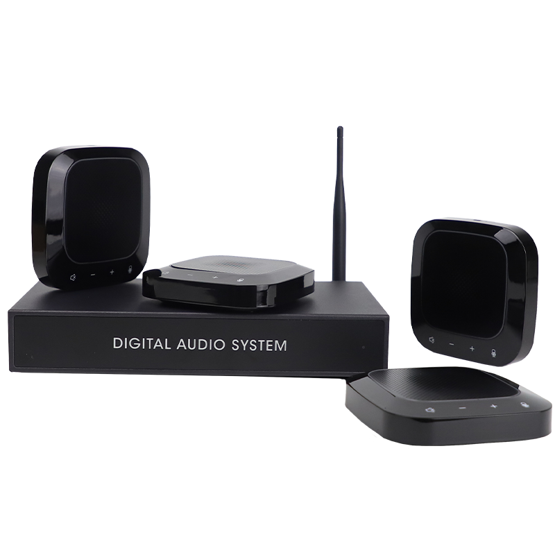 润普Runpu 视频会议无线四麦级联全向麦克风 只收音不放音可外接有源音箱调音台大型会议麦克风RP-S-Y980S