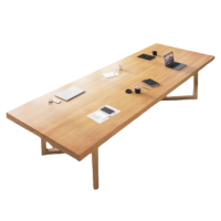 伟樽实木多人会议桌240*120*75cm张