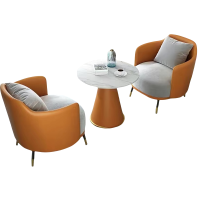 豫龙都洽谈桌一桌两椅套