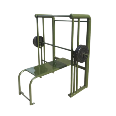 韦步WB3985室外举重架哑铃上臂力户外健身路径上肢推举训练器械单人卧推器材