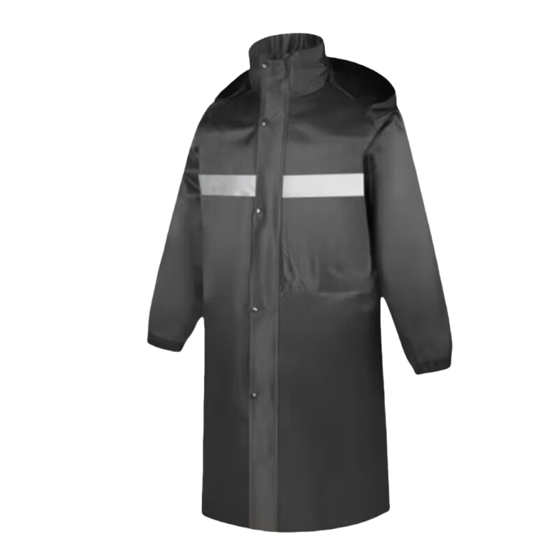 海亚森M9020 300D牛津布PU涂层内里高密度网眼连体式雨衣 黑色 1件