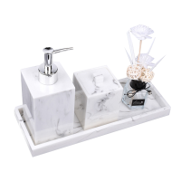 山之只 树脂水墨洗手台套装 四件套 套