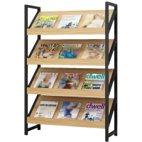 河洛伟业书报架4层个