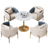 豫龙都休闲桌一桌四椅套