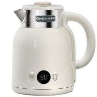 格来德(Grelide)D2315E烧水壶多段保温调温电热水壶1.5L无缝内胆恒温壶304不锈钢电水壶 象牙白