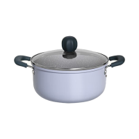 炊大皇匠紫系列易洁家用麦饭石汤锅22cmJZ22TG