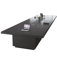 盛铁达 檀木色会议桌4000*1400*750mm STD-XTHY26 张