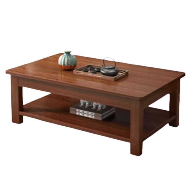 芙首泰木质茶几双层800*500*450mm张